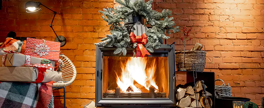 Travis Industries Linear Gas Fireplace Installation in West Hempstead, New York