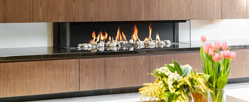 Double-height Fireplace Design Refurbishment in West Hempstead, New York