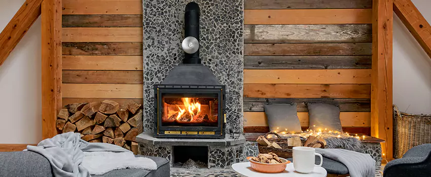 Thelin Hearth Products Direct Vent Gas Stove Fireplace Inspection in West Hempstead, New York